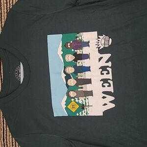 SOUTH PARK x WEEN Rock Band Green 25th Anniversary‎ Cartoon Medium Mens T Shirt